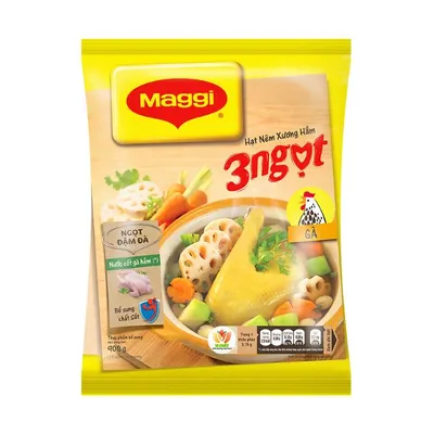 Hạt nêm xương hầm gà 3 Ngọt Maggi gói 900g