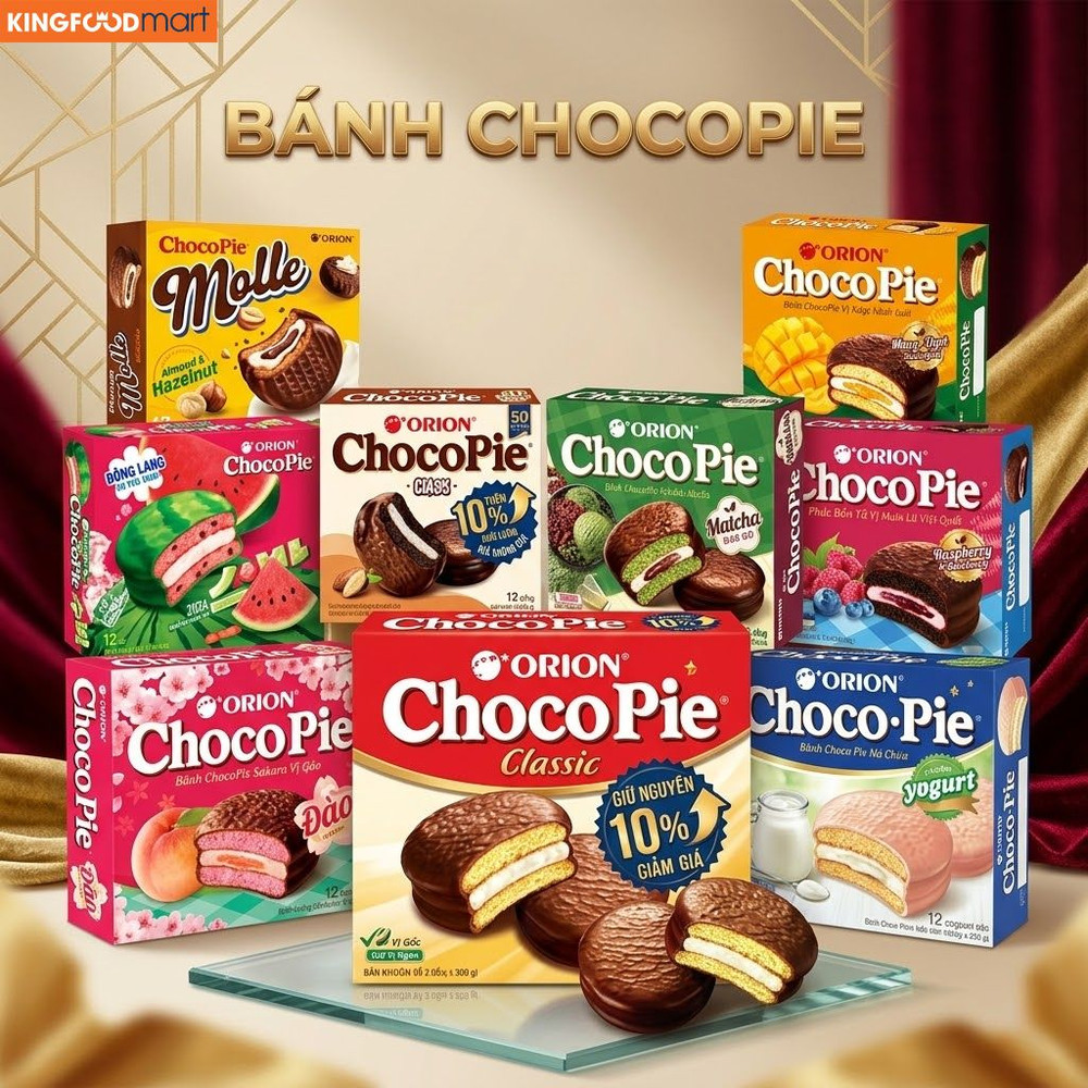Sự đa dạng của các dòng bánh Chocopie hiện nay mang đến nhiều lựa chọn từ hương vị truyền thống đến các phiên bản tốt cho sức khỏe.