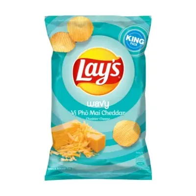 Snack khoai tây phô mai cheddar Lay's gói 50g