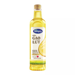 Dầu gạo lứt Simply chai 1L (1 Chai)