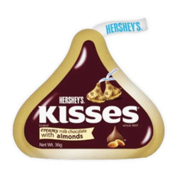 Socola kem sữa hạnh nhân Hershey's Kisses gói 36g (1 Gói)