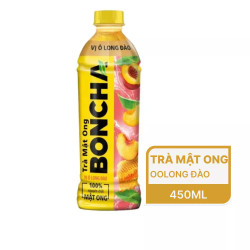 Trà mật ong Boncha vị oolong đào chai 450ml (1 Chai)
