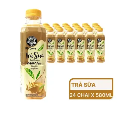 Thùng 24 chai trà sữa Mr. Brown 580ml