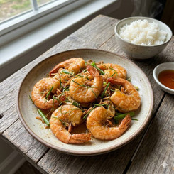 Bữa Cơm Ấm Ám Với Tôm Rang Lá Chanh Vàng Ruộm