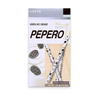 Bánh que Pepero white cookie Lotte hộp 32g