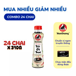Combo 24 chai nước tương tỏi ớt tươi Nam Dương - Chai 310g x 24