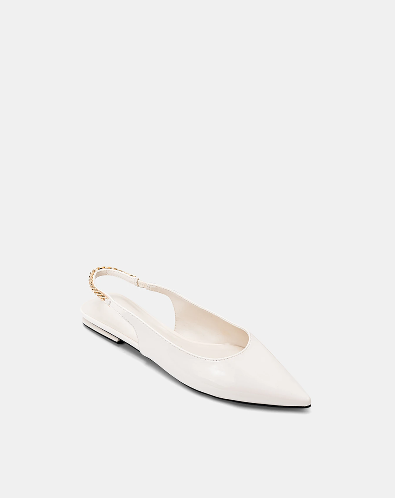 Giày Búp Bê Slingback Phối Dây Xích - Image 6