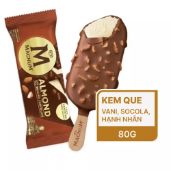 Kem cây vani socola hạnh nhân Magnum 80ml (1 Cây)