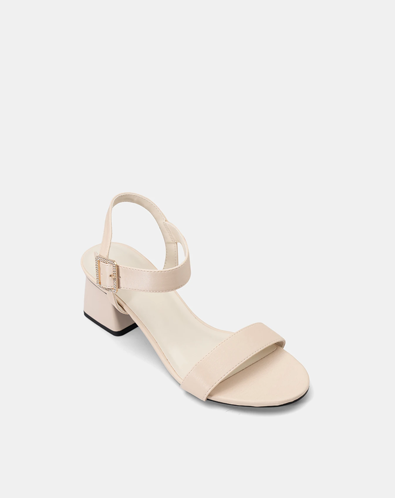 Giày Sandal Gót Hình Thang Phối Khóa Hạt - Image 4