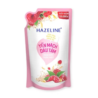 Sữa tắm da sáng yến mạch dâu tằm Hazeline túi 1kg
