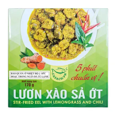 Lươn xào sả ớt Cá Sạch hộp 170g