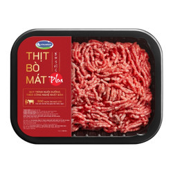 Thịt bò xay Mince Vinabeef Plus khay 200g (1 Khay)