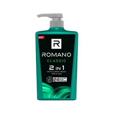 Tắm gội classic Romano chai 650g