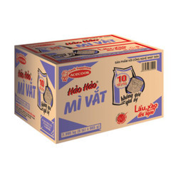 Thùng 6 lốc mì Hảo Hảo Acecook vắt không gia vị lốc 10 gói 665g
