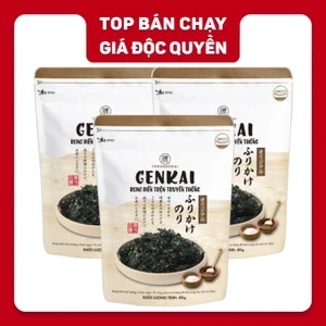 Combo 3 gói rong biển trộn cơm truyền thống Genkai 40g