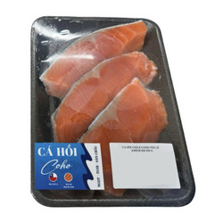 Cá hồi Chile Coho phi lê Kirimi rã đông khay 200g (1 Khay)