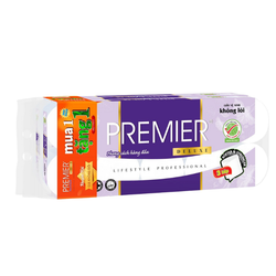 Giấy vệ sinh deluxe không lõi Premier lốc 10 cuộn (1+1)