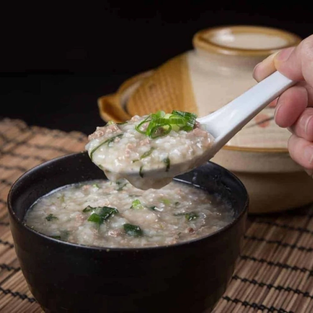 Cháo yến mạch thịt bò