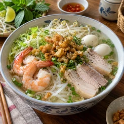 Cách nấu hủ tiếu tôm thịt thơm ngon, nước dùng ngọt tự nhiên