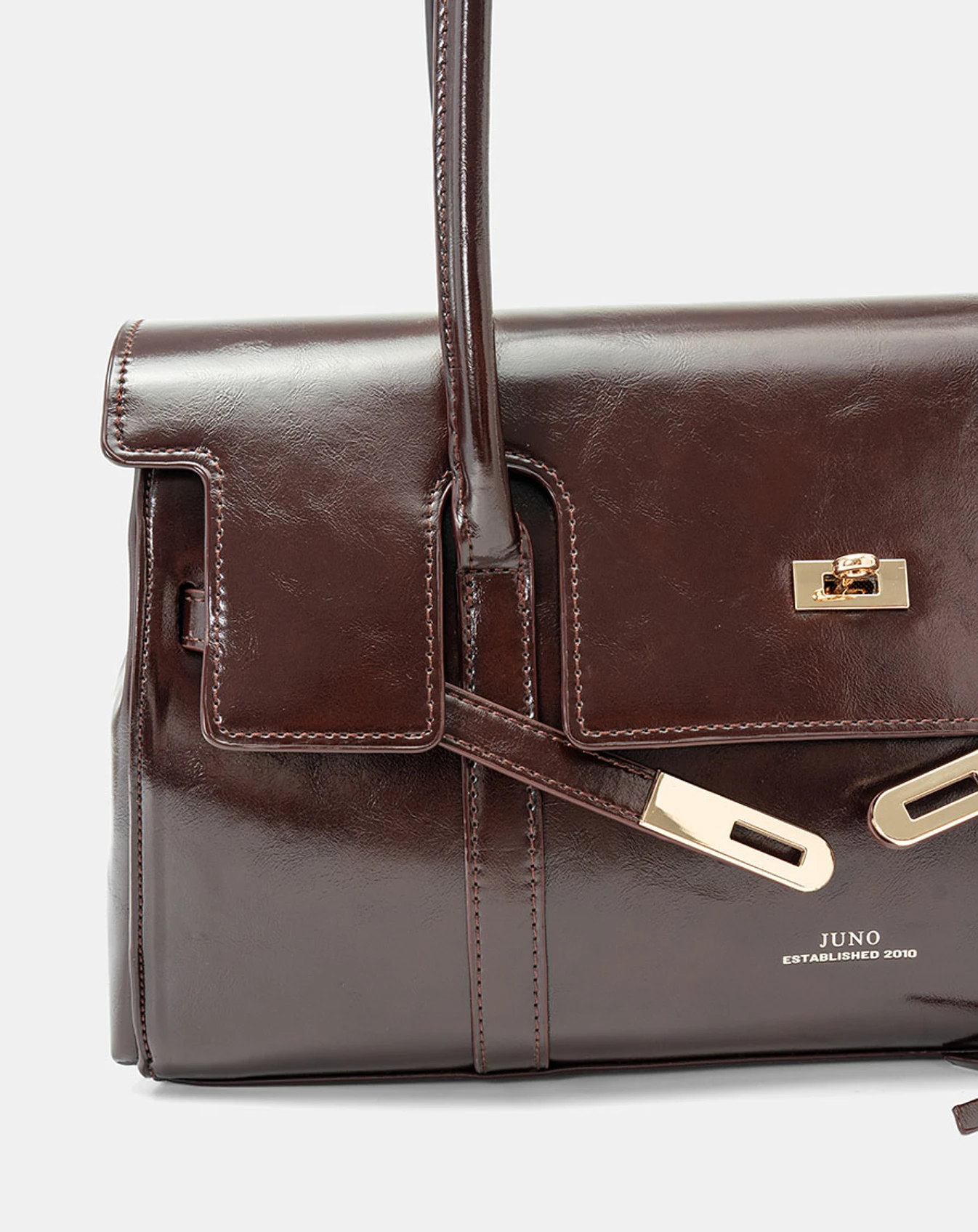 Túi Xách Trung Croissant Satchel Bag With Belt Detail - Image 2