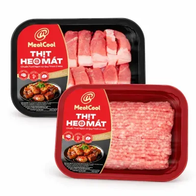 Combo Meatcool: thịt heo xay và thịt heo đa năng khay 400g