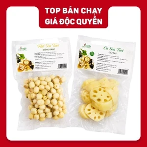Combo hạt sen tươi 200g và củ sen tươi 250g