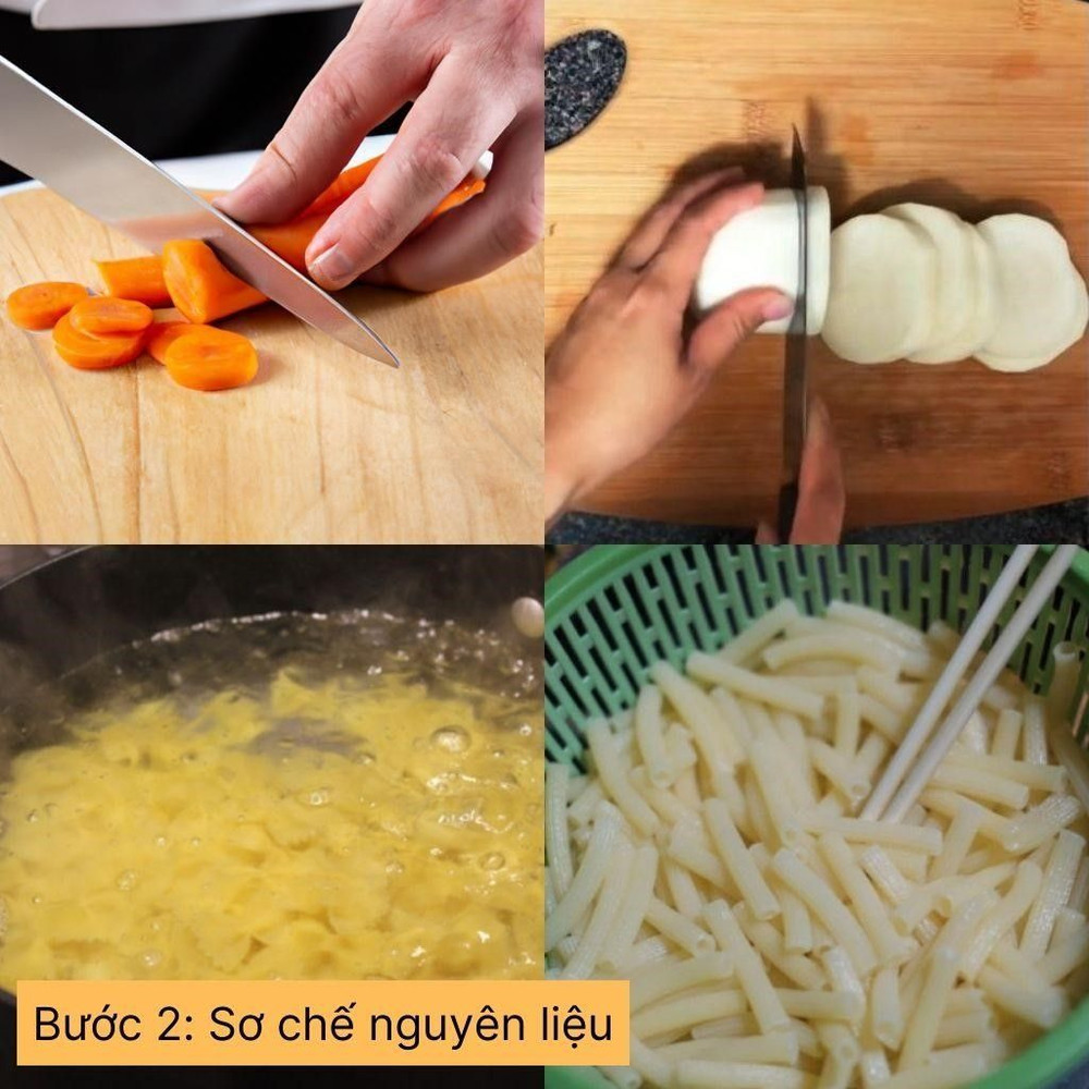 sơ chế nguyên liệu