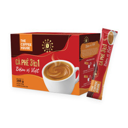 Cà phê sữa hoà tan đậm vị Việt The Coffee House hộp 18 gói x 16g (1 Hộp)