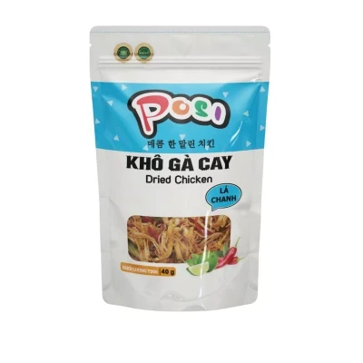 Khô gà cay lá chanh Posi gói 40g