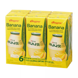 Lốc sữa chuối Binggrae hộp 200ml (6 HỘP)