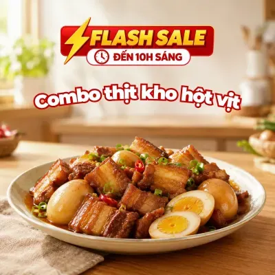 Combo thịt kho hột vịt
