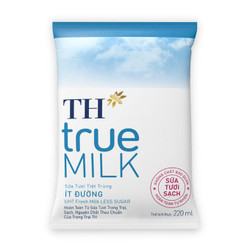 Sữa tươi tiệt trùng ít đường TH True Milk bịch 220ml (1 Gói)