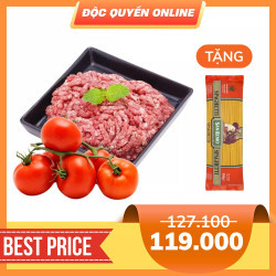 Combo 400g thịt bò xay và 500g cà chua