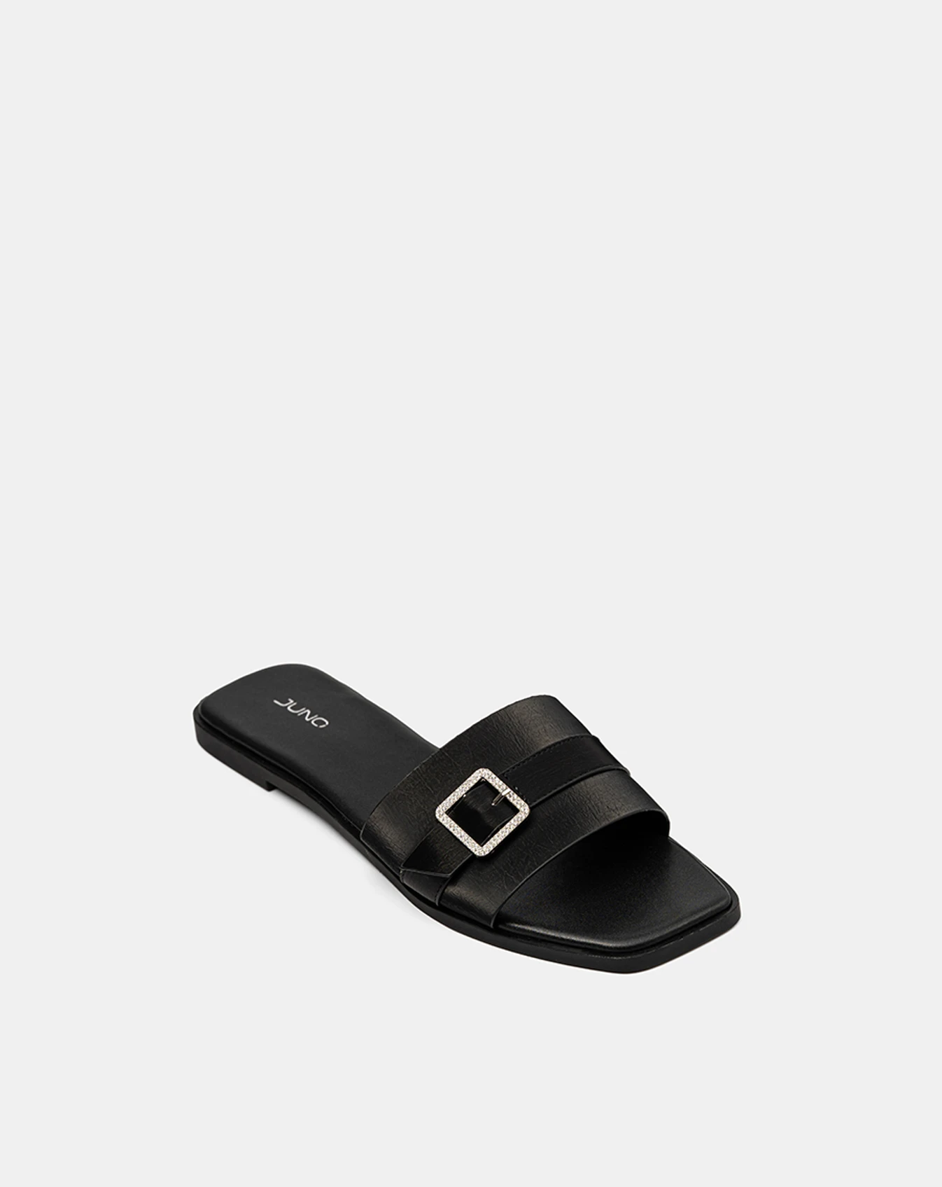 Giày Sandal Phối Quai Buckle Đính Đá - Image 6