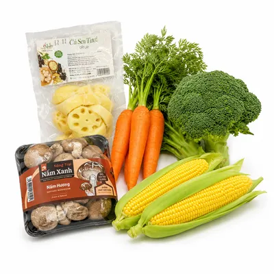 Combo canh rau củ ngũ sắc