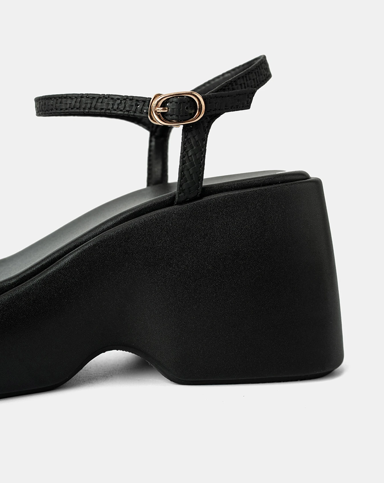 Giày Sandal Xuồng Quai Bản Lớn Phối Quai Cổ Chân - Image 3