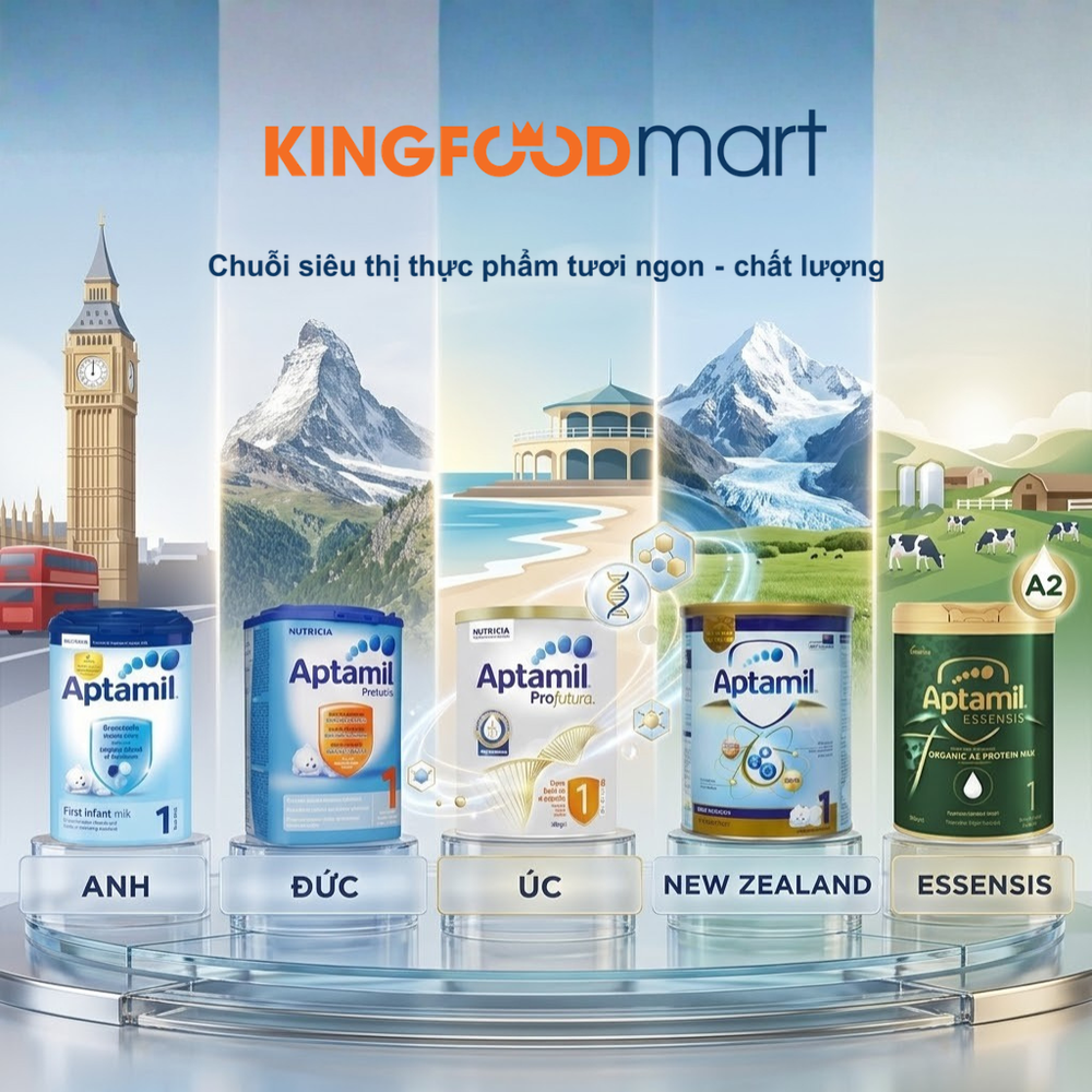 Sữa Aptamil chuẩn Châu Âu giúp bé thông minh, cao lớn và tiêu hóa vượt trội.