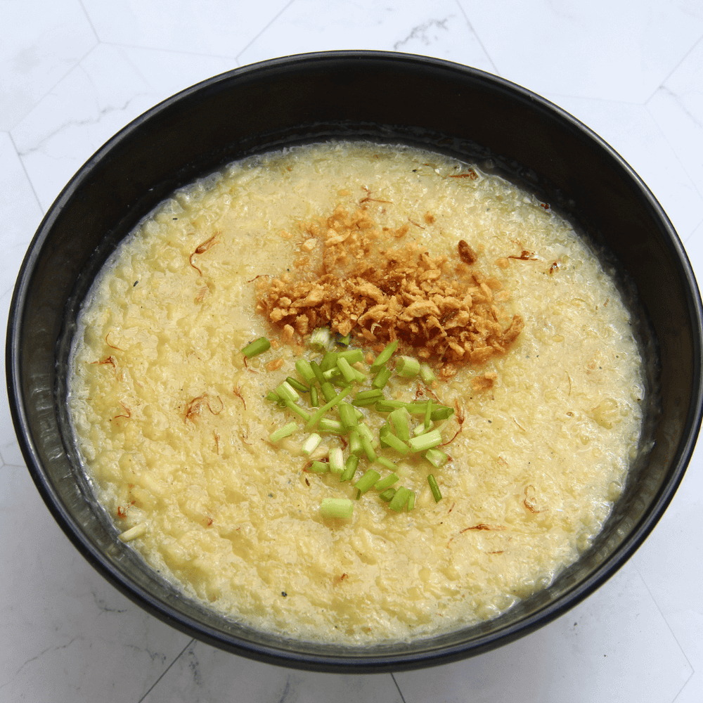 cháo thịt bò khoai lang bổ dưỡng