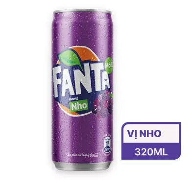 Nước giải khát Fanta nho lon cao 320ml