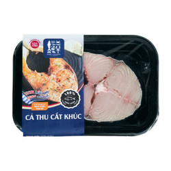 Cá thu cắt khoanh rã đông Kingfish (1 Khay)