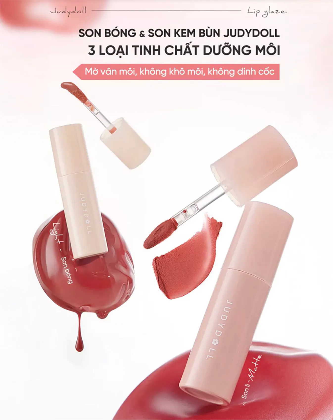 Son Kem Bùn Judydoll Matte Lip Mud - Image 3