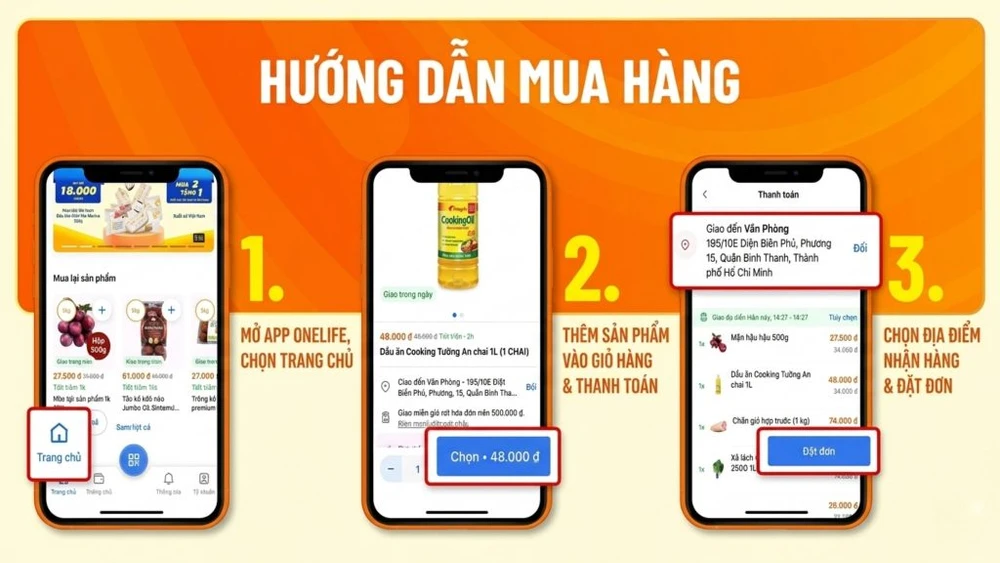 Dùng app Onelife mua sắm vào Ngày Trái Đất để tiết kiệm thời gian