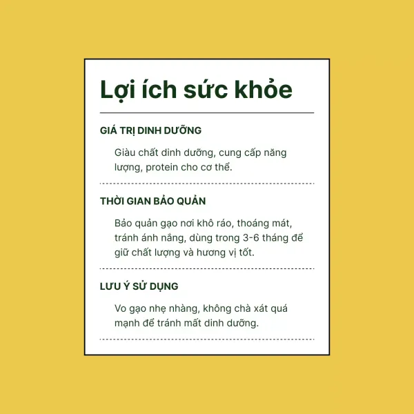 Gạo mầm đất sữa sen túi 5kg