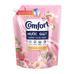 Nước giặt thiên nhiên thanh khiết hương anh đào Comfort túi 3kg (1 Túi)