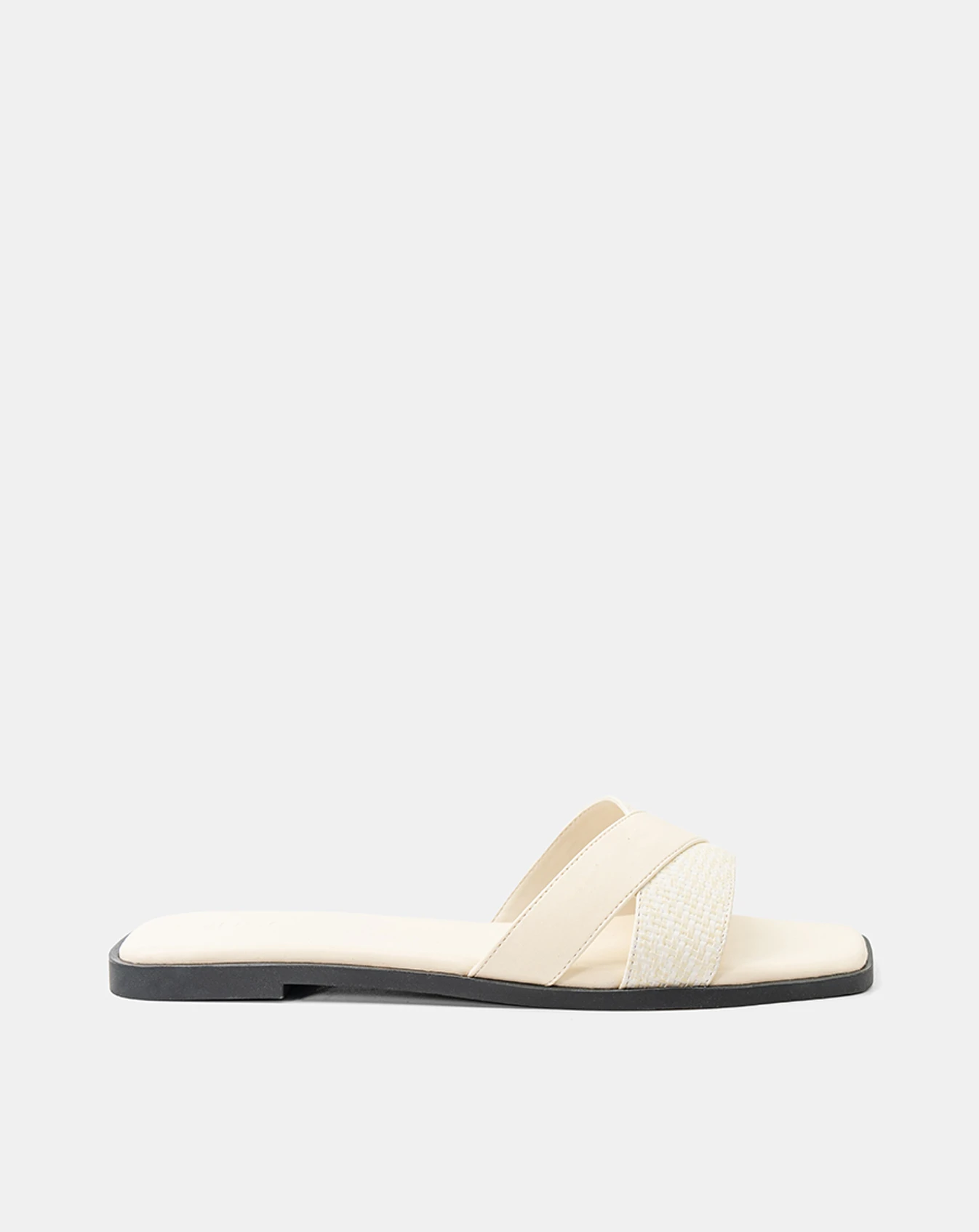 Giày Sandal Quai Phối Chất Liệu - Image 1