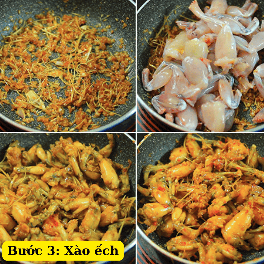 Xào thịt ếch