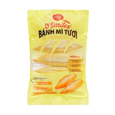 Bánh mì tươi đông lạnh O'Smiles gói 350g