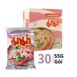 Thùng mì tôm Tomyum Mama gói 55g (30 Gói)