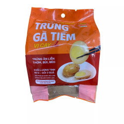 Trứng gà tiềm vị cay 80g ± 2g Vfoods gói 2 quả (1 Gói)