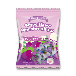 Kẹo xốp Marshmallow hương nho Hsu Fu Chi gói 64g (1 Gói)